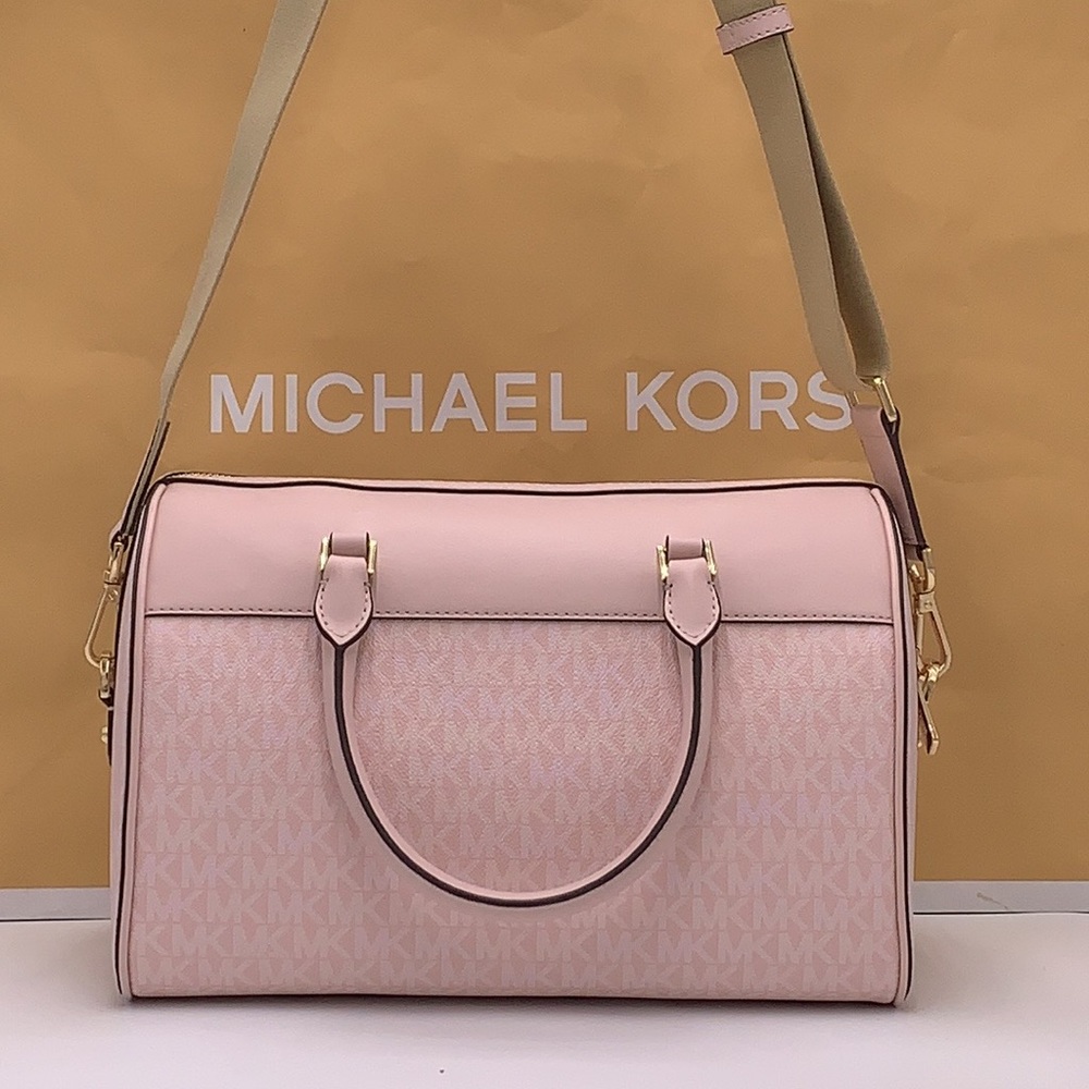 Michael Kors med Duffle Travel - Leather/Coated Light Powder Blush - Picture 7 of 16